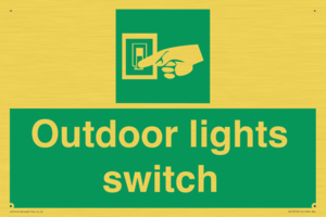 Outdoor lights switch